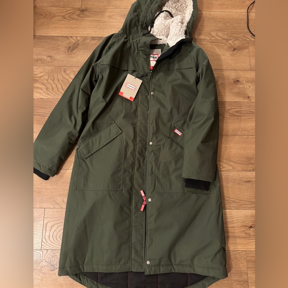 Hunter Green Jacket with Hood